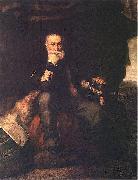 Henryk Rodakowski Portrait of general Henryk Dembinski. Sweden oil painting artist